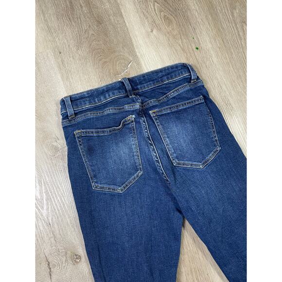 H&M Women's High Waist 8 Skinny Jeans Blue Stretch Denim‎ 99% Cotton Casual Y2K - Picture 9 of 10